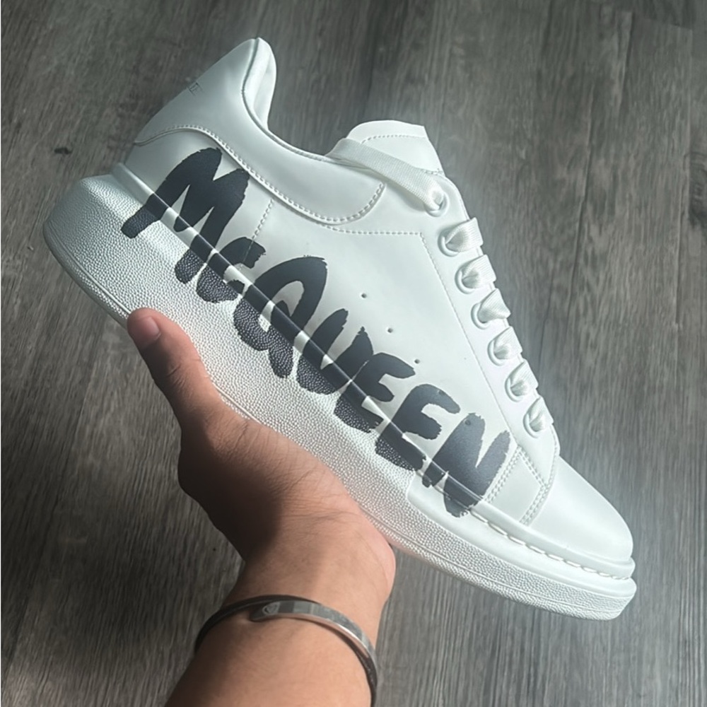 Alexander Mcqueen White Graffiti